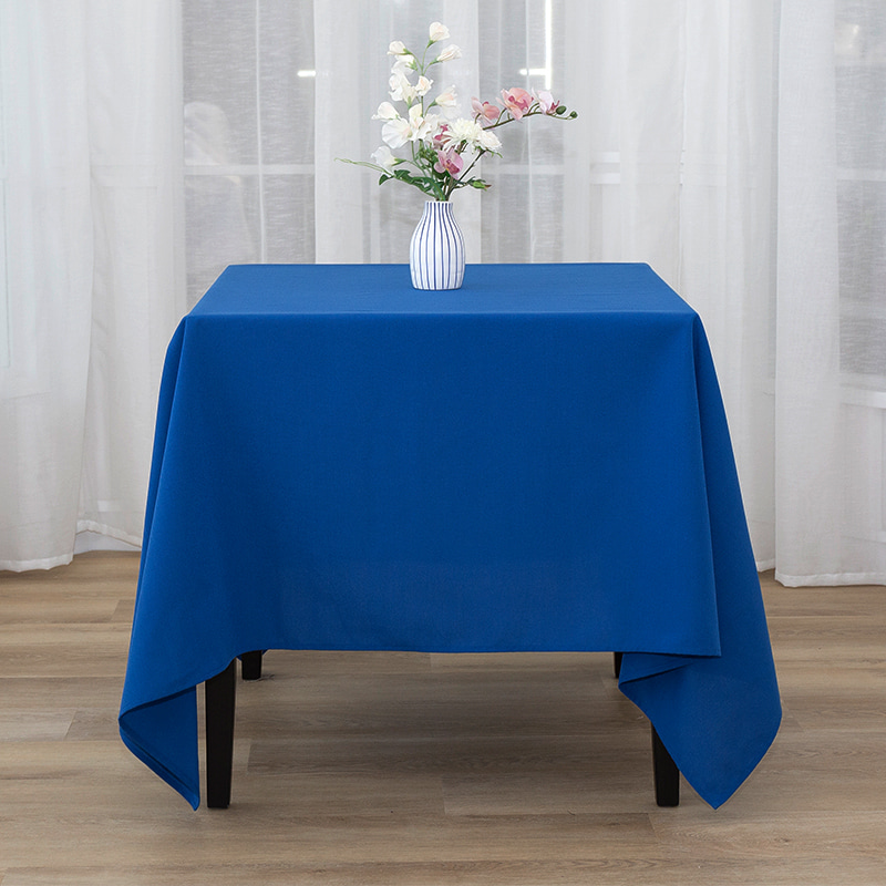 Square 217GSM Polyester s pevným barevným svatebním ubrusu